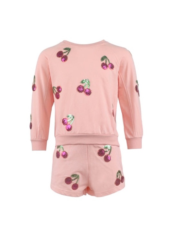 Lola + The Boys Other - Lola + the Boys Sequin Cherry Short Set